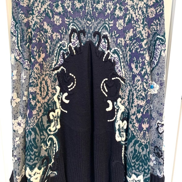 Anthropologie Emmia Hand Stitched Cardigan Monogram - Picture 13 of 14